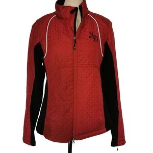 Harley-Davidson Miss Enthusiast Softshell Red And Black Jacket - Sz  M